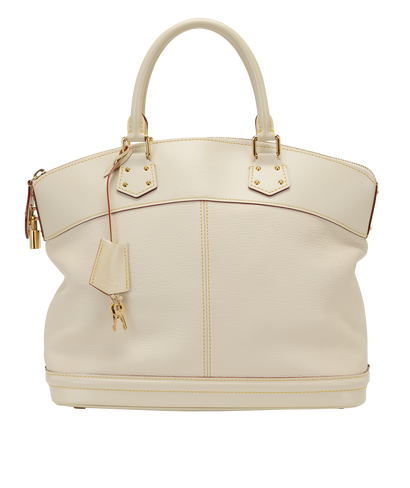 Lockit MM, &pound;595, Handbags, Cream, Leather, Front view